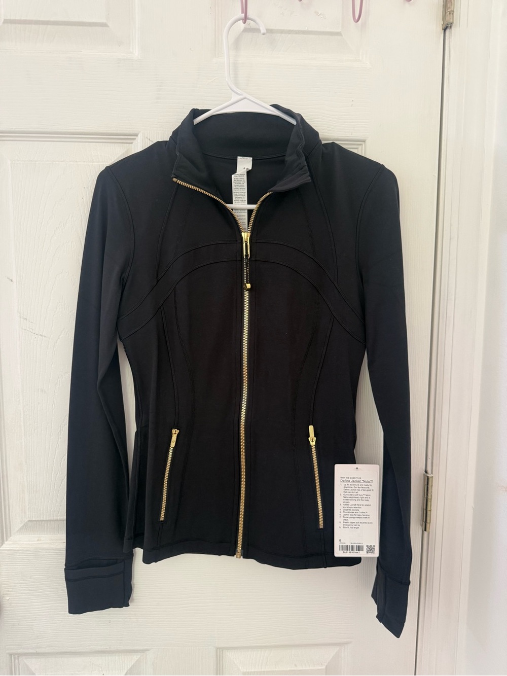 lululemon athletica Black Define Jacket with Gold Zipper